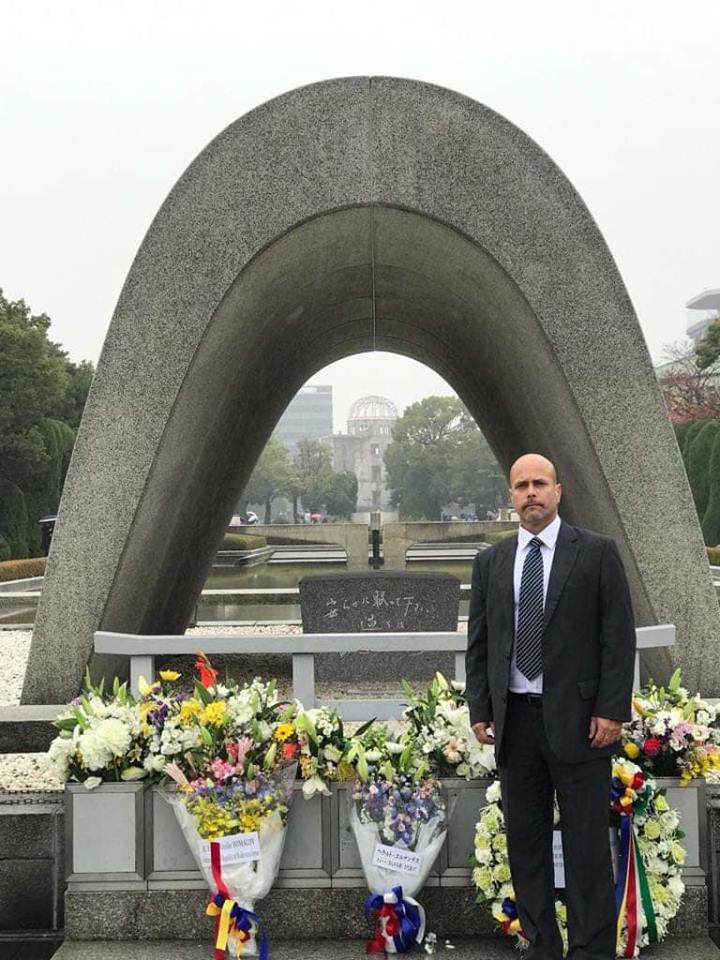 Emotiva visita del héroe cubano Gerardo Hernández a Hiroshima